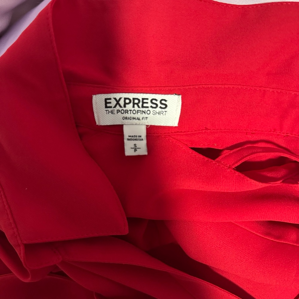 Express Red Portofino Shirt - Picture 2 of 4